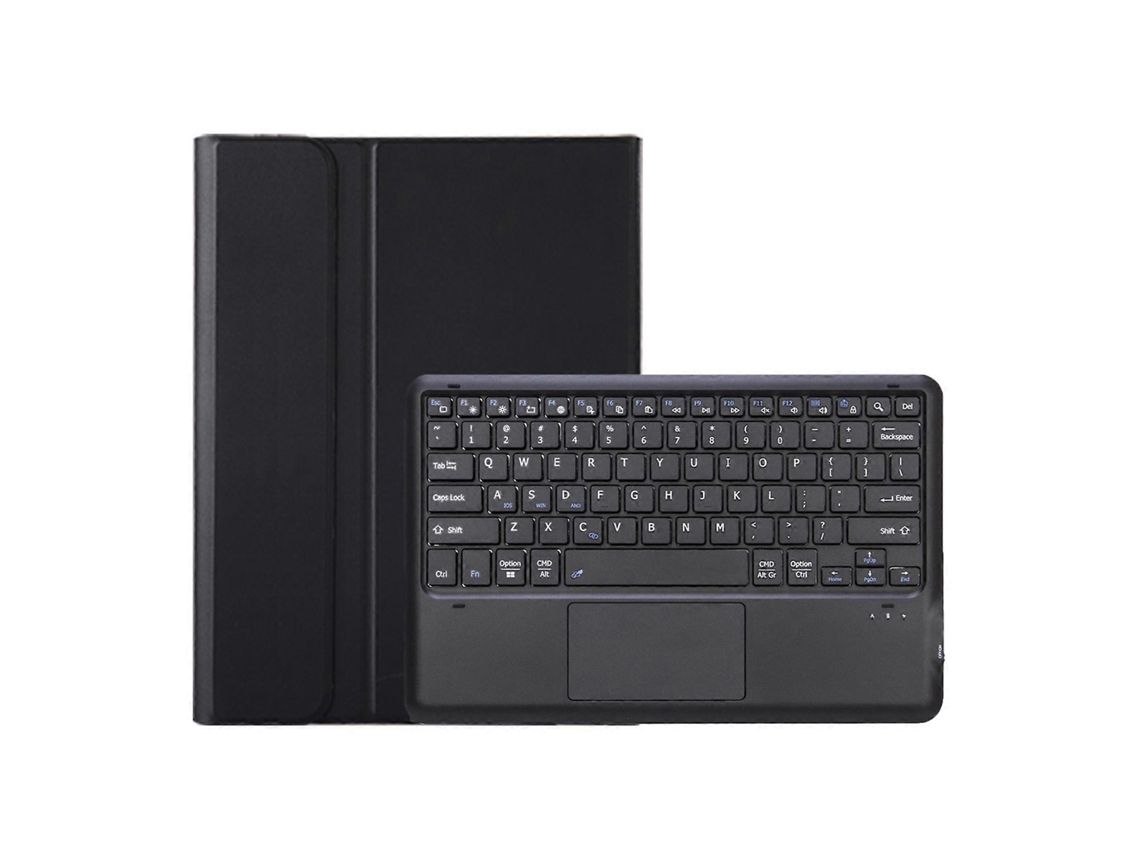 Capa De Couro Ultrafina E Destacável Para Tablet Com Teclado Bluetooth E Touchpad Ah30-a