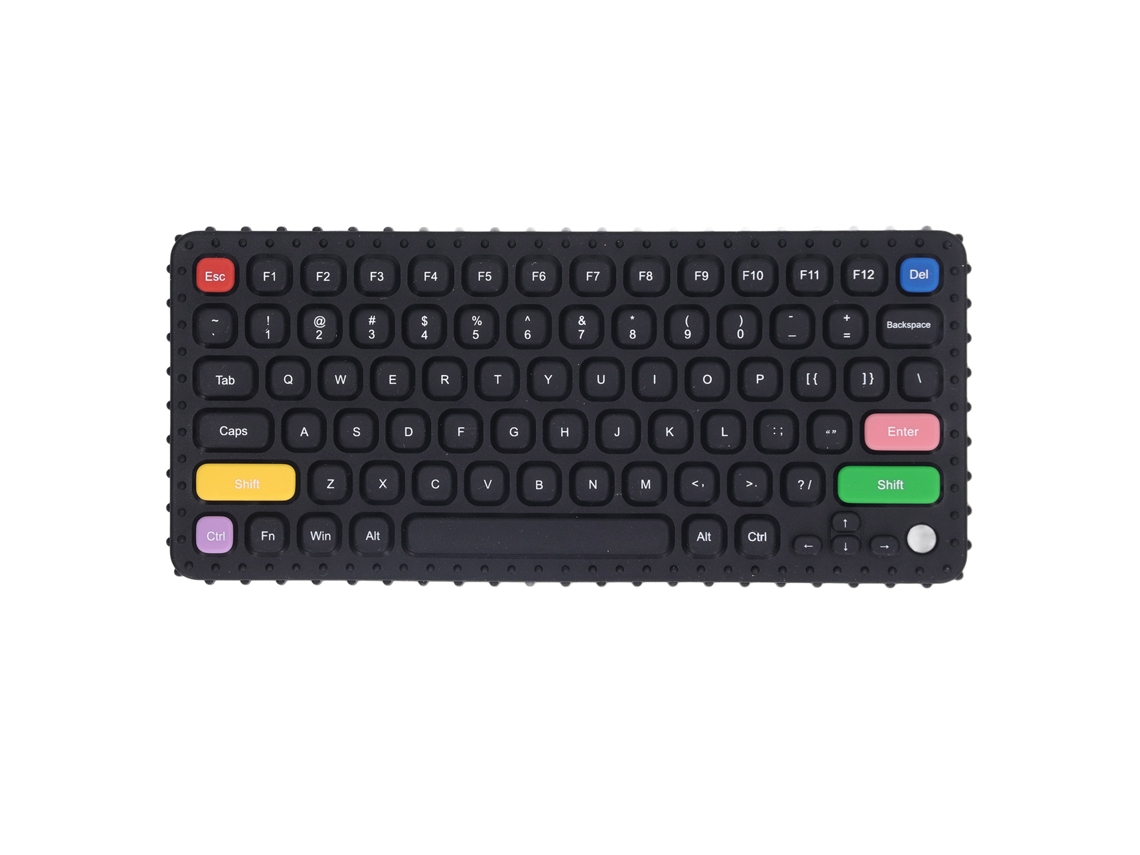 Mali brinquedo de Mordida em Forma de Teclado Silicone Macio para Bebês e Crianças Pequenas Tipo D