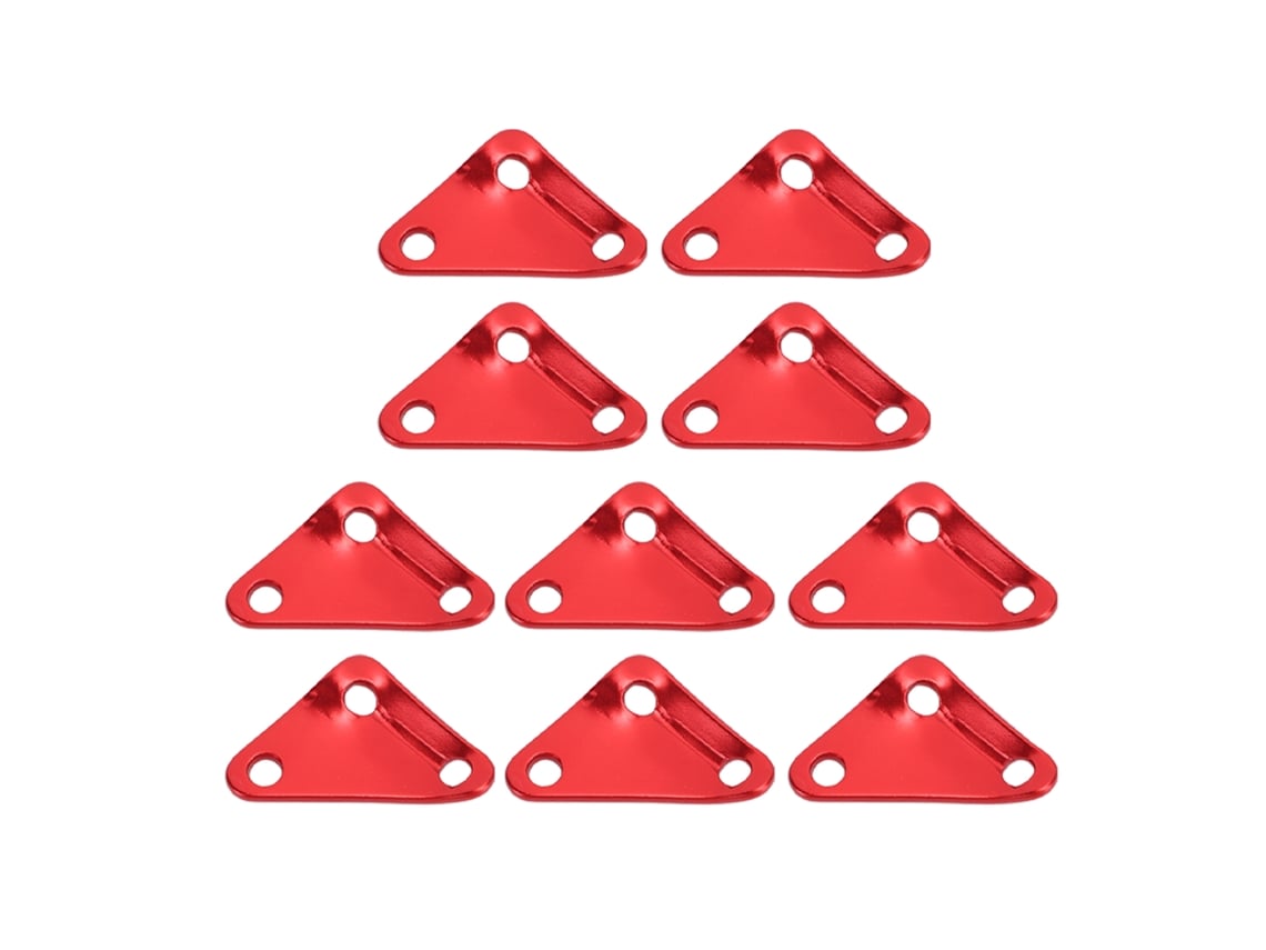 Ajustador de Corda Triangular para Camping Vermelho