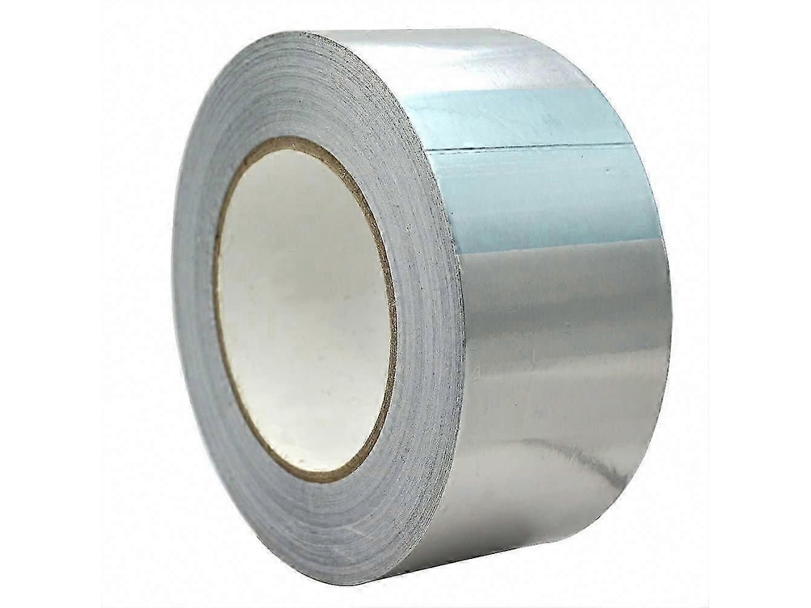 Fita Adesiva de Alumínio para Vedação, 50m X 50mm, Cor Prata. GOKOCO