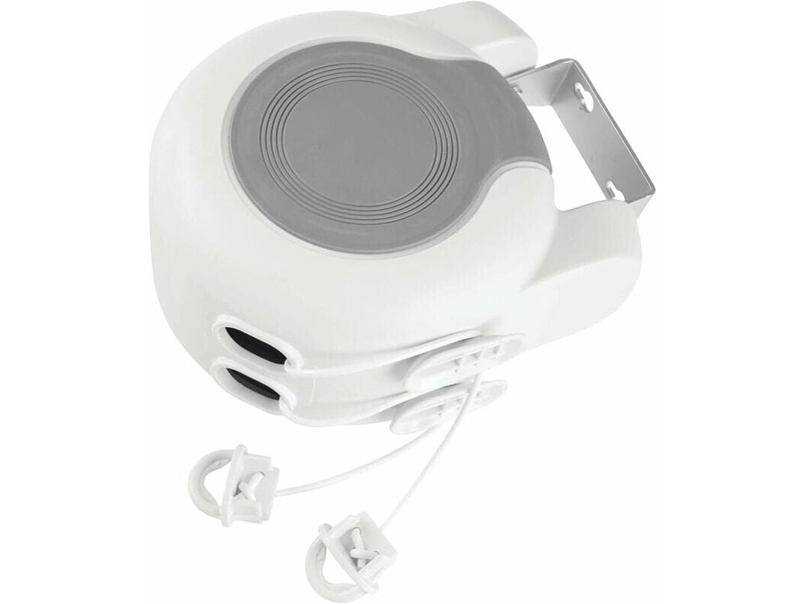 Varal Retrátil Lurelia, Extensível, Para Interior E Exterior, Para Casa De Banho, De Parede, De Metal, De Plástico, Branco, 15 M Ref. L1368