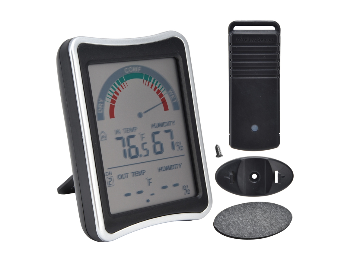 Laxiscreed Termômetro E Higrômetro Sem Fios Para Casa, Medição Digital De Temperatura E Humidade Com Recepção Multicanal