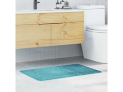 Vidaxl Tapete De Banho Antiderrapante Turquesa 60 X 90 Cm Pp