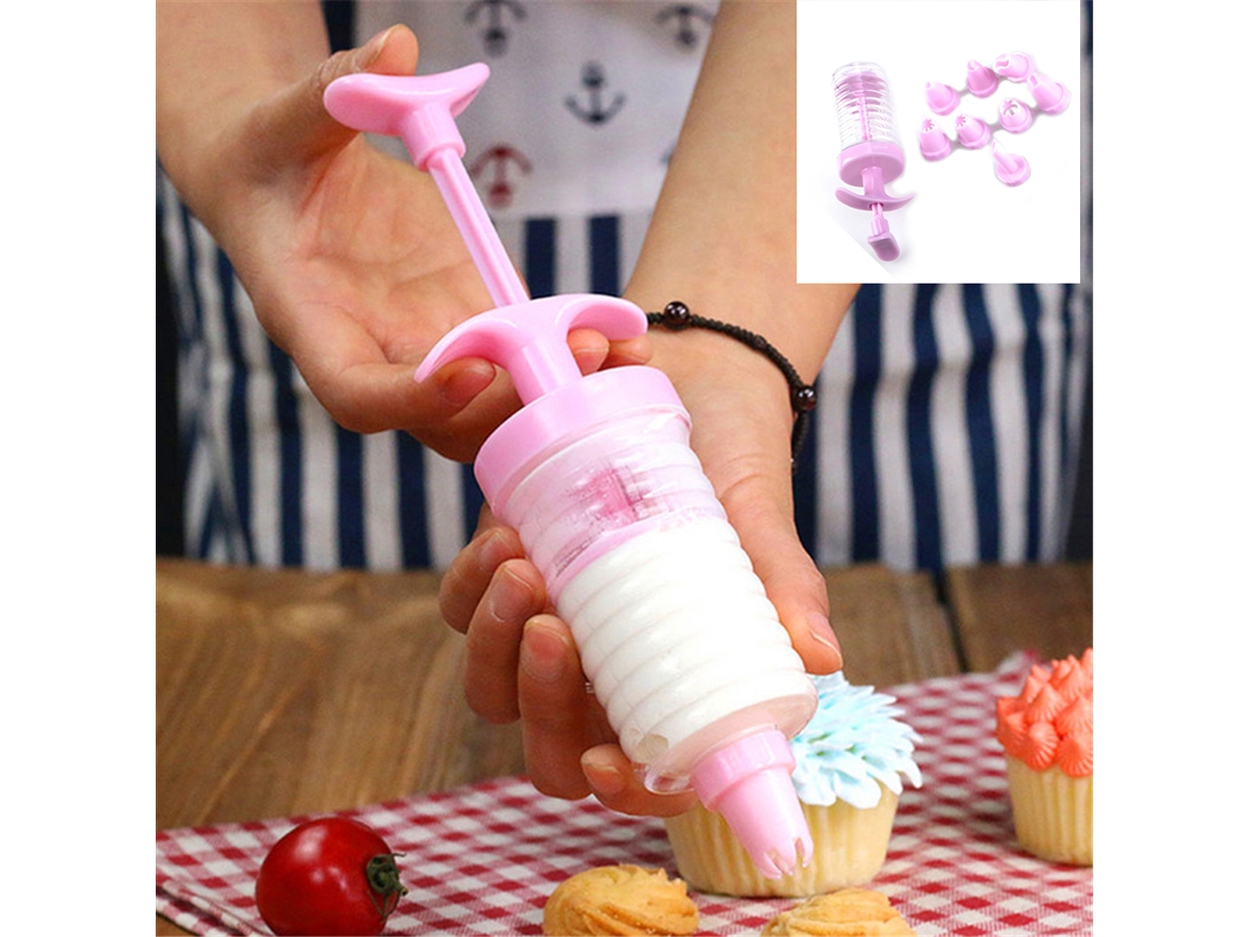 Bico Para Decoração De Bolos Conjunto De Bicos Plásticos 8 Peças Para Creme De Confeiteiro