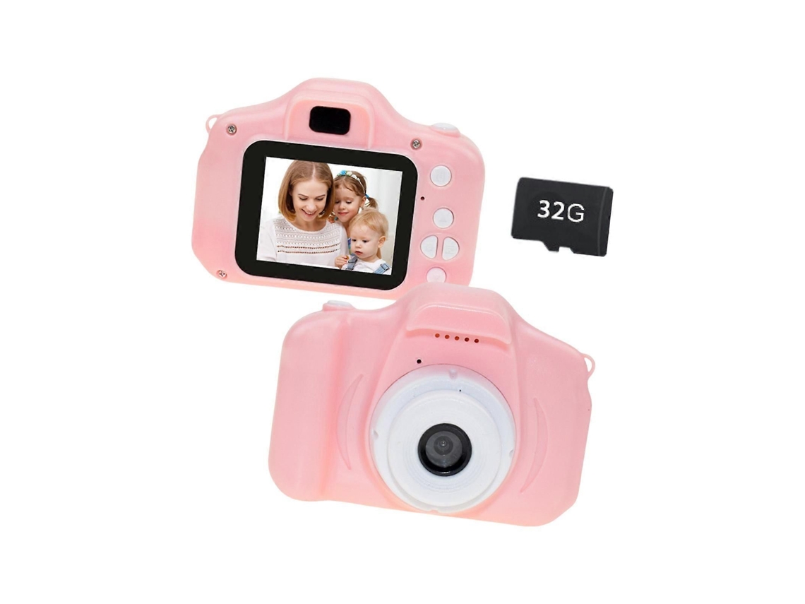Mini Câmera Digital com Tela Lcd para Vídeo, Pequena Câmera Fotográfica, Brinquedo de Desenho Animado para Crianças, Fotografia Verde TAISHENGDA