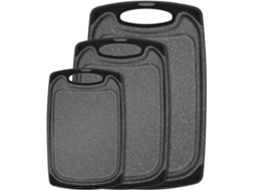 Conjunto de Tábuas de Corte de Plástico, 3 Pcs, com Alças ZYBLSSBB
