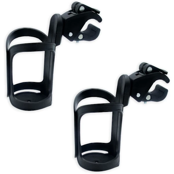 Porta copos AQUAFORGE, 2 unidades, 360°, rotação 360°, para bicicletas, carrinhos de bebê, andadores, scooters e cadeiras de rodas