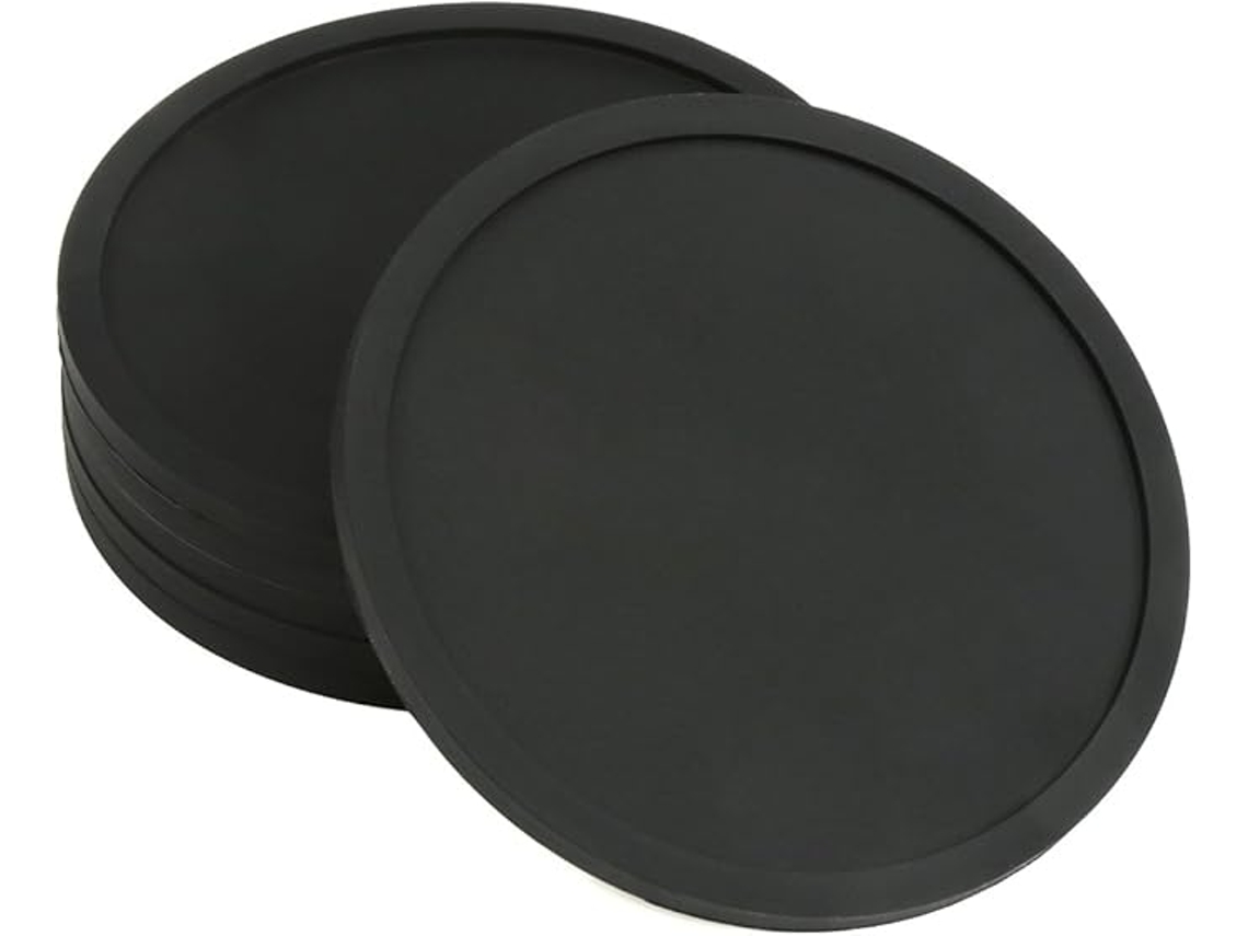 Jogo de 6 pires de silicone preto ZYBLSSBB