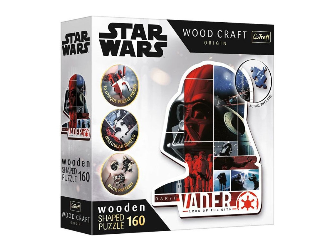 Puzzle Madeira Darth Vader 160 Peças