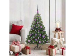 Vidaxl Árvore De Natal Artificial Com 150 Leds Verde 120 Cm Pe E Pvc