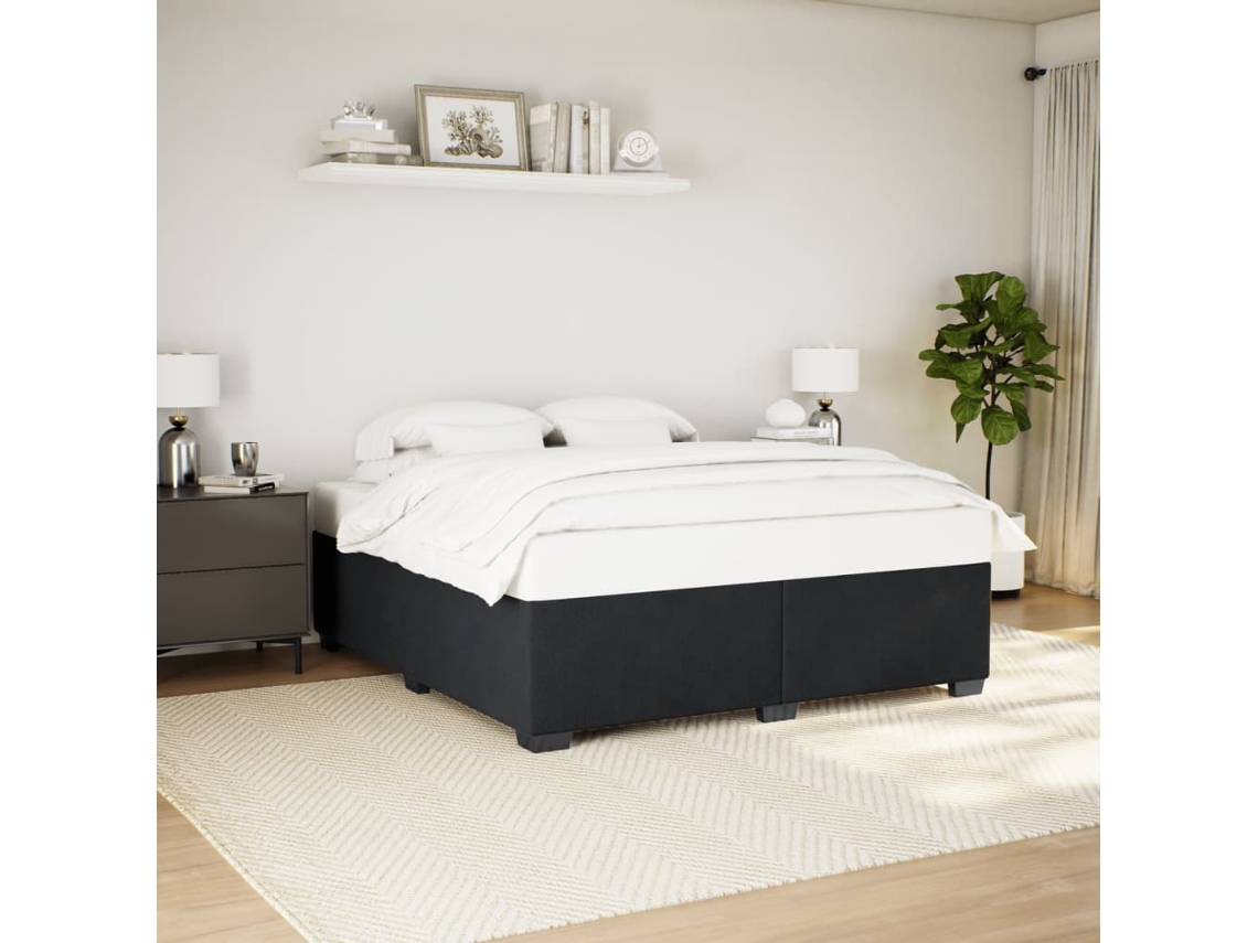 Vidaxl Estrutura De Cama Sem Colchão 180x200 Cm Veludo Preto
