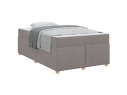 Estrutura da Cama Cinzento Acastanhado Tecido MAISON EXCLUSIVE 120x190 cm