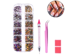 Nail Art Strass Com Pinça Pick Up E Caneta Pontilhada Seletora De Strass Estilo 2 ZMDECQNA