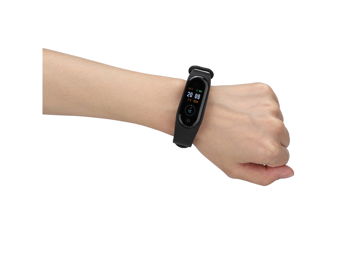 Pulseira M4 para monitoramento de frequência e passos, EOOCOO