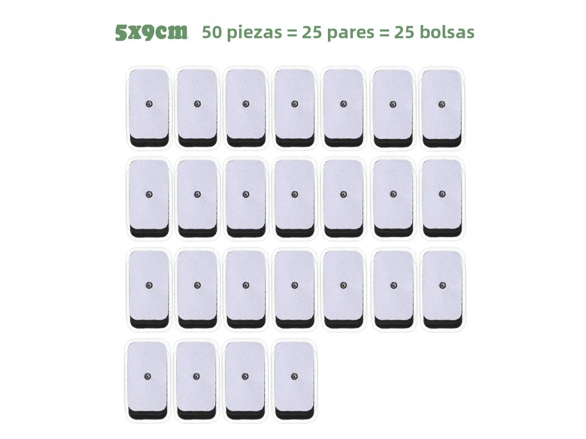 Almofadas de Eletrodo para Estimulador Muscular Tens Ems, Autoadesivas e Condutoras MDUG (50 Unidades)