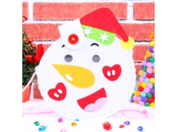 Artesanato De Natal Em Feltro Diy Boneco De Neve Brinquedo Educativo Manual Com Materiais De Tecido Não Tecido