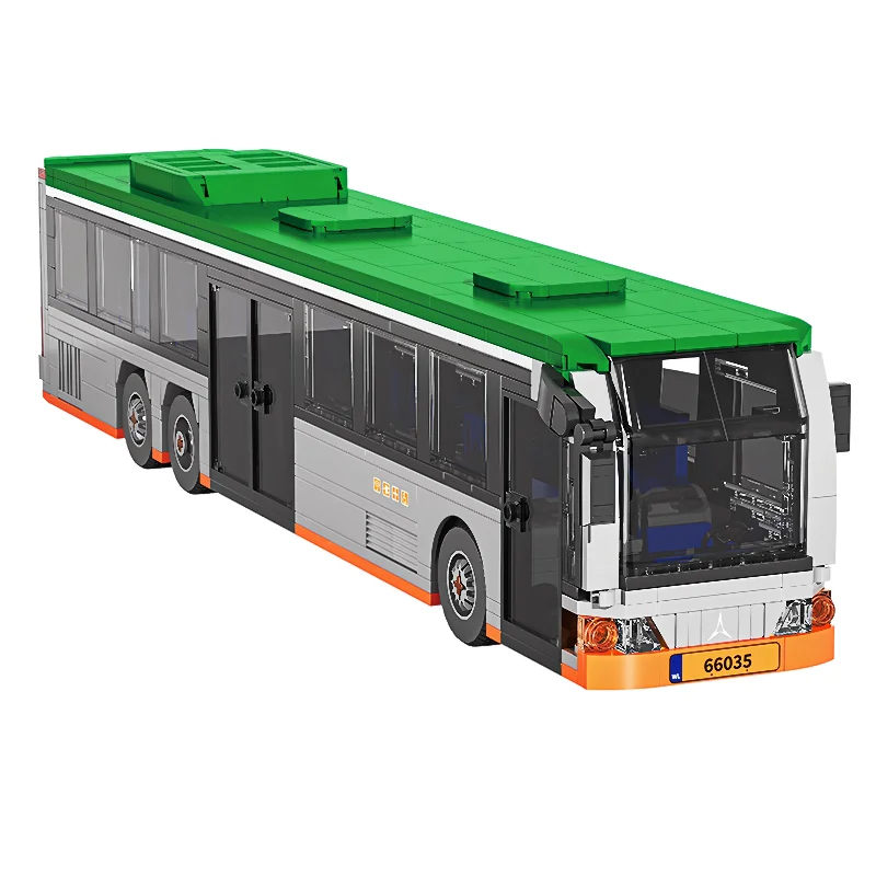 Conjunto De Blocos De Montar Para Modelo De Veículo Urbano (ônibus Turístico)