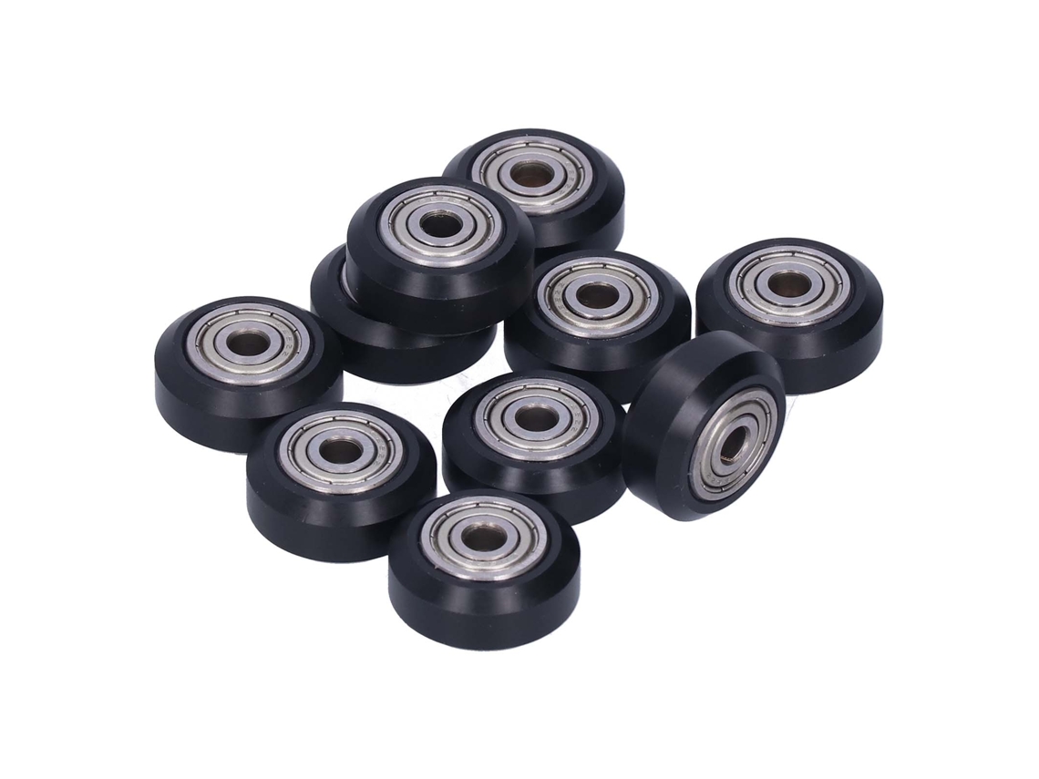 10 Peças De Roda Grande Polea Pasiva De Plástico Repuesto Acessórios Impressora 3d 5mm