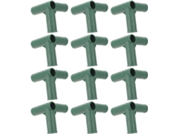 Conjunto De 12 Conectores Fixação Quadro 3 Vias A 90° Em Plástico