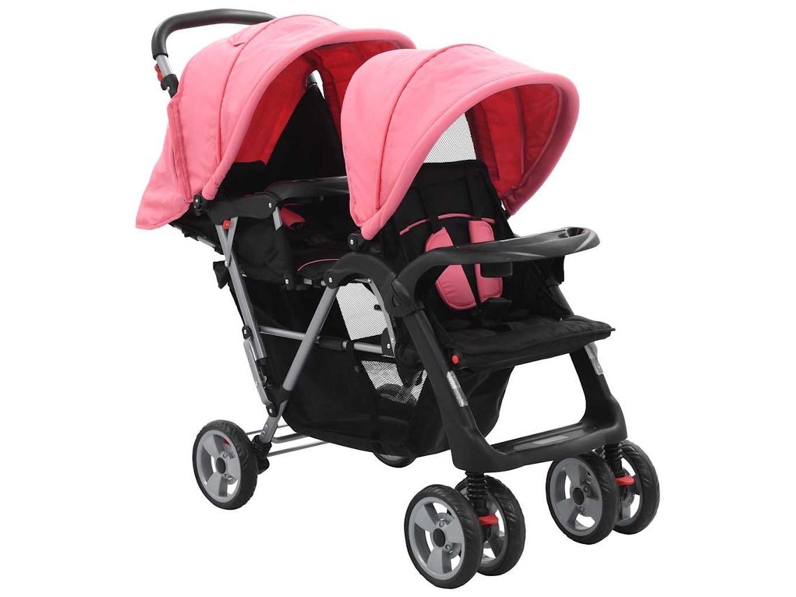 Pushchair, Pushchairs Vidaxl Cor-de-rosa Aço