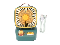 Ventilador De Mesa Laxiscreed Oscilante, 3 Velocidades, Bateria Recarregável 2400mah