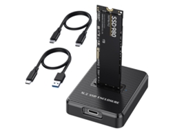 Enclosure Ssd M.2 10gbps, Adaptador Usb C Nvme/sata Sem Ferramentas Para 2230-22110, Para Pc E Portátil Hexinyigjly