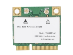 Lurelia Placa Wi-fi Mini Pcie Wi-fi 5 867 Mbps Dual Band 2,4/5 Ghz Bluetooth 4.2 Antena