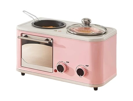 Torradeira de Café Da Manhã 4 em 1 Mini Forno Elétrico Multifuncional Torradeira para Assar Assar Ovos Cozidos Ovos Au A766 YOKULI