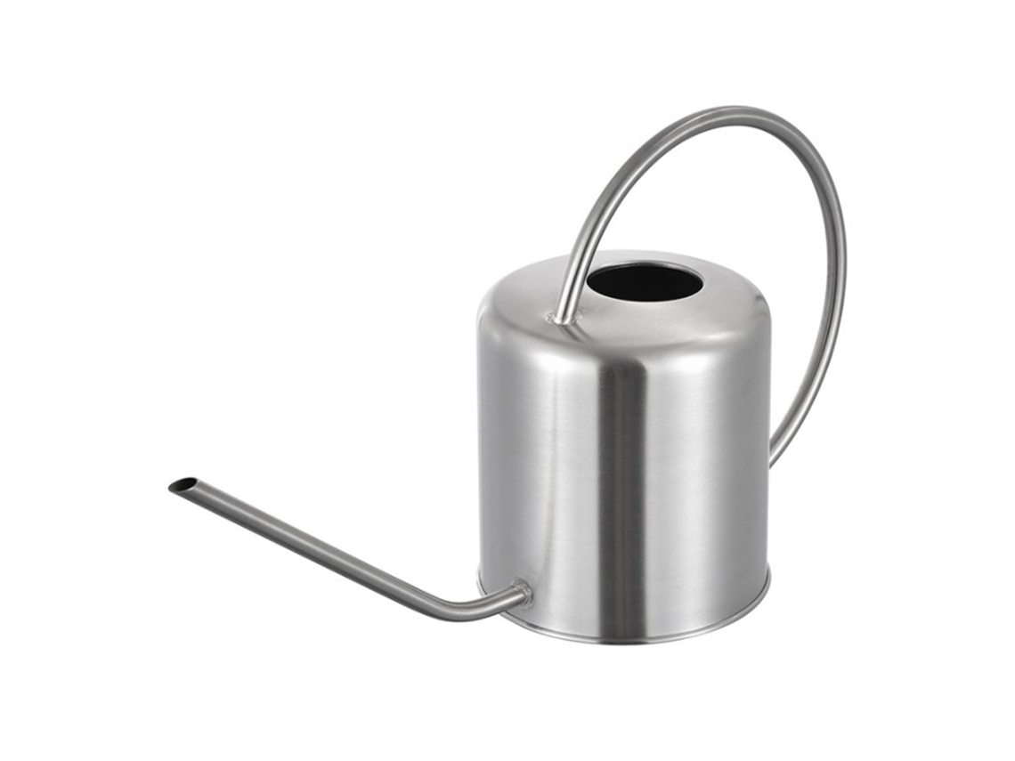 Regador, Em Aço Inoxidável, 1300 Ml, Bico Longo, Para Plantas, Flores, Bonsai E Vasos Em Áreas Interiores Ou Exteriores