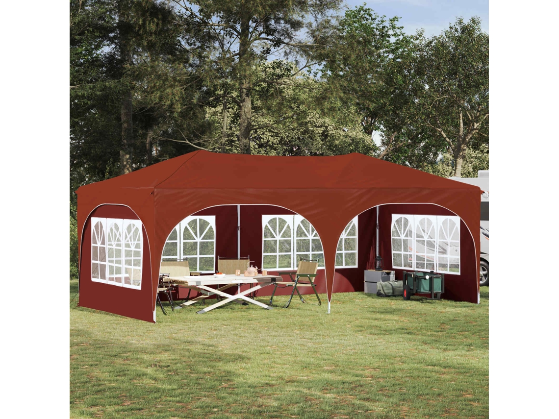 Vidaxl Tenda De Festa Pop-up 575 X 288 X 245 Cm Terracota