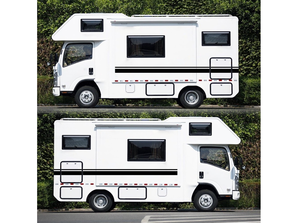Car Two Side Rv Stripes Graphics Decals For Caravan Camper Van