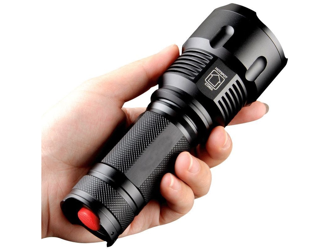 Lanterna Led 3300 Lúmenes S/MARCA, Ultra Potente, Zoom, IP44, 3 Modos