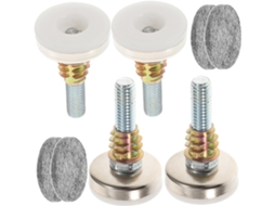 Conjunto De 8 Pés Niveladores Ajustáveis E Resistentes Popetpop Para Móveis Cadeiras Fáceis Instalar Remover