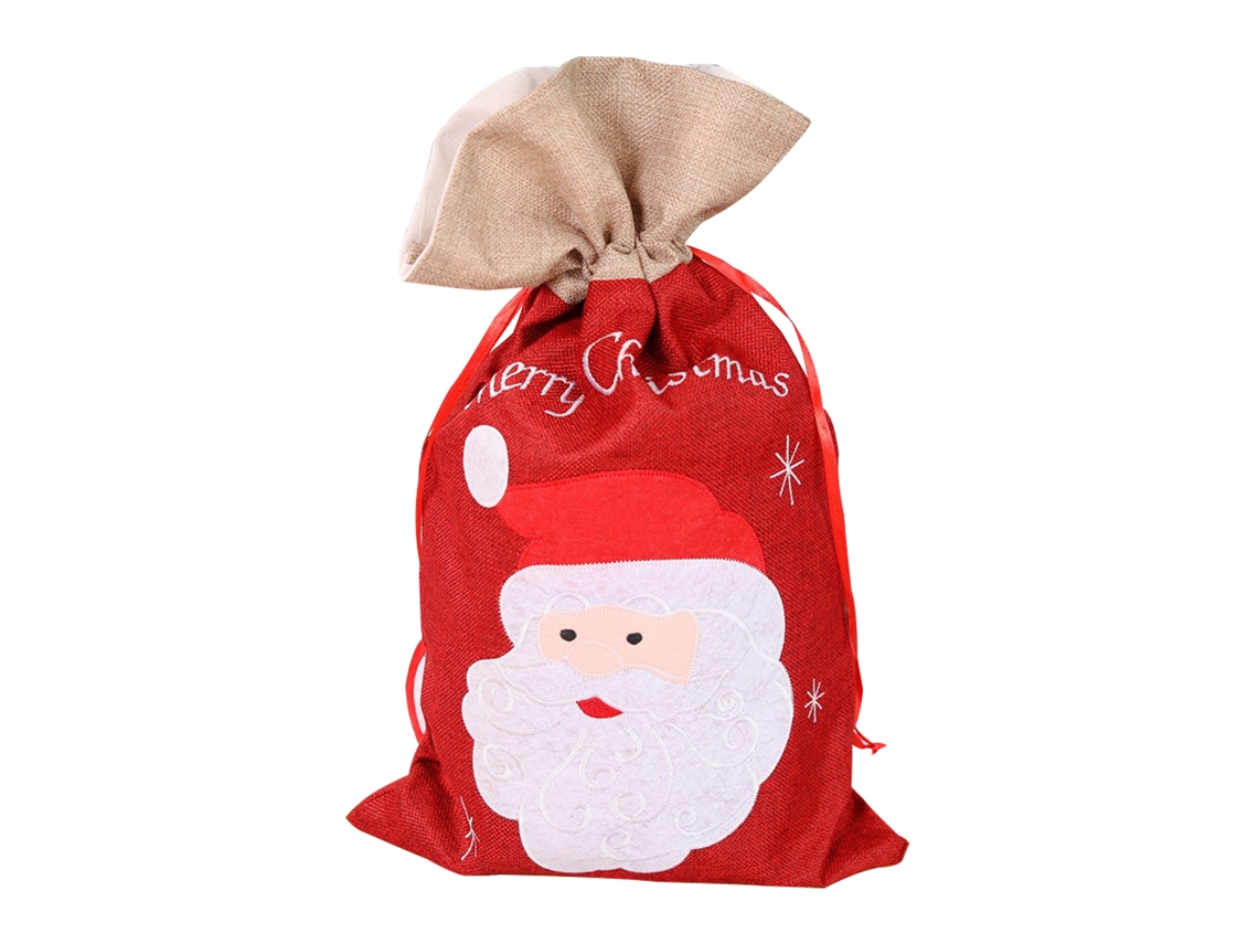 Laxiscreed Sacola De Natal Em Burlap Para Presentes E Doce Santa Claus