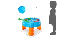 Mesa De Brincadeira Com Água, Inclui Jogo De Pesca, Fácil De Limpar, Azul