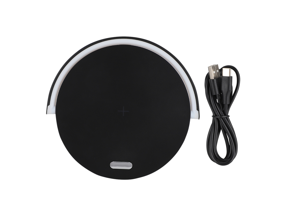 Carregador Sem Fio LAXISCREED 10w Luz Noturna Preto