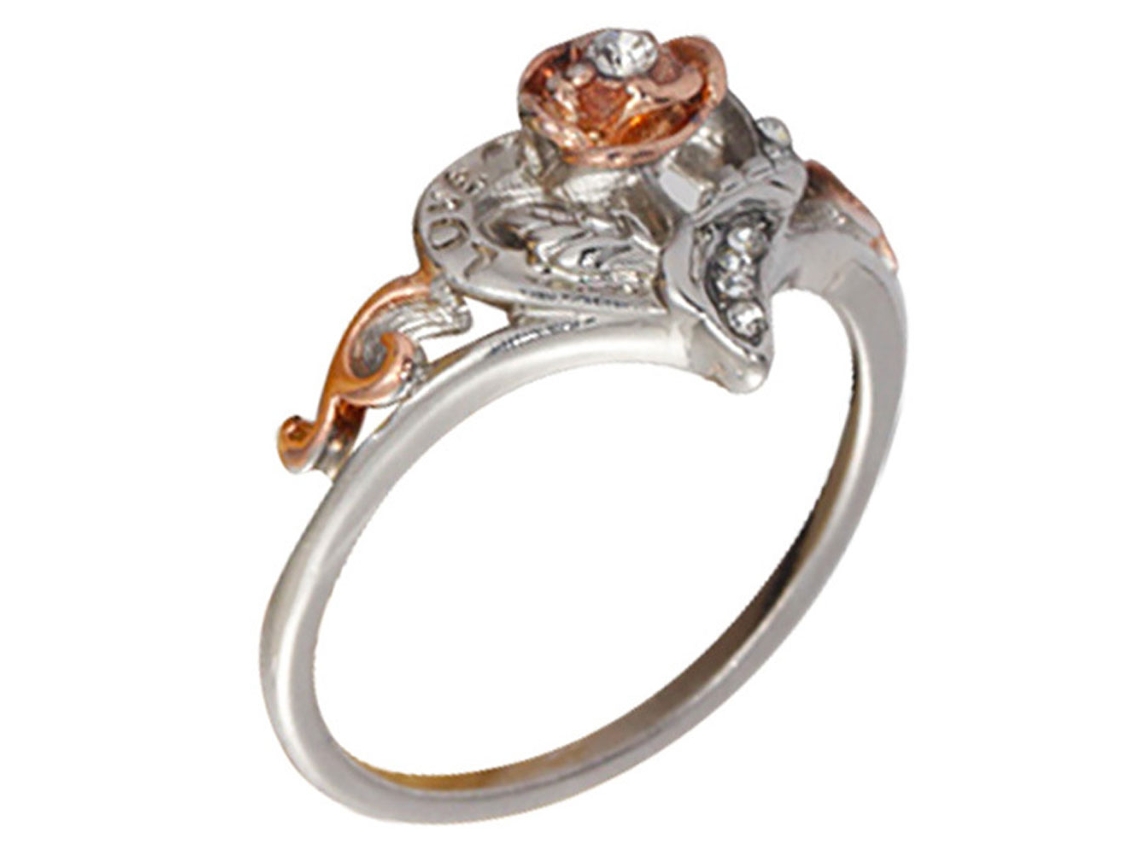 Anéis De Dedo De Mulher Liga Estilo Ocidental Moderno Design Simples Rosa