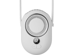 Ventilador de pescoço portátil, recarregável, três velocidades, ideal para viagens, praia, piqueniques
