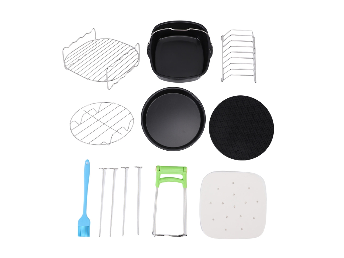 Conjunto De Acessórios Laxiscreed Para Fritadeiras De Ar Quadradas De 7 Polegadas, Formas Para Bolo E Pizza