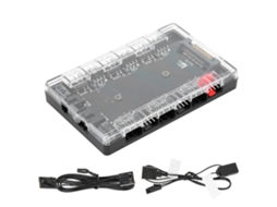 Acessórios Portáteis De Computador Desktop Magnéticos Fan Hub Argb Pwm Com Interface Sata