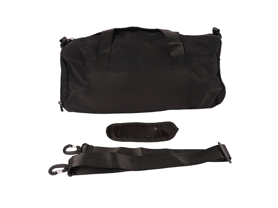 Bolsa de Ginástica com Glitter, Compartimento Impermeável, Tecido Oxford Respirável, Ideal para Viagens. Preta. AQUAFORGE