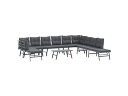 Garden Bench, Garden Benches Vidaxl Preto Aço (n/a)