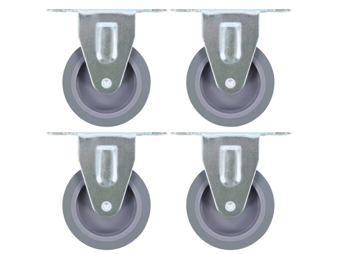 Vidaxl Rodas Fixas 4 Pcs 75 Mm