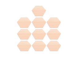 10Pcs Bloco de Madeira ALLINLESS
