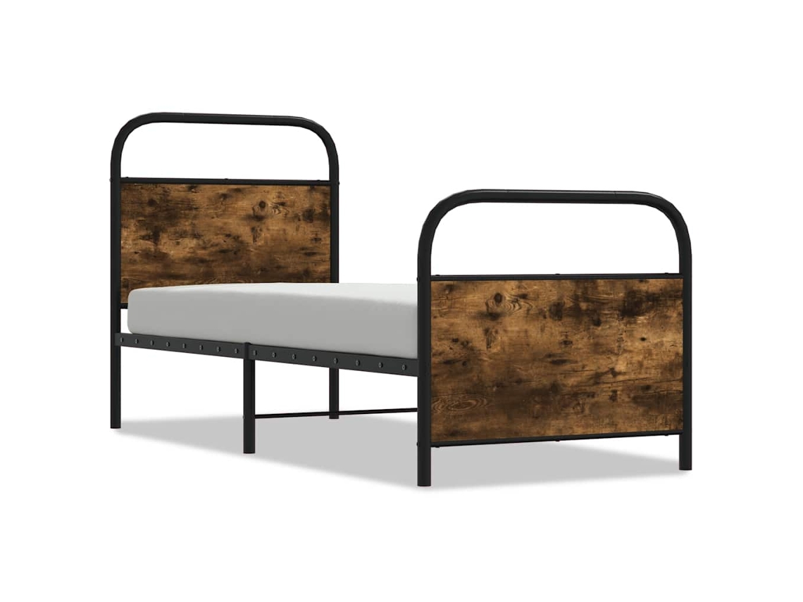 Bed Frame, Bed Frames Vidaxl Marrom Madeira Processada (80 X 200 Cm)