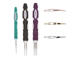 6pcs Gancho De Crochê Para Dreadlocks 0.75mm Com Mãos Ergonômicas Para Tecidos De Cabelo E Estilos Versáteis