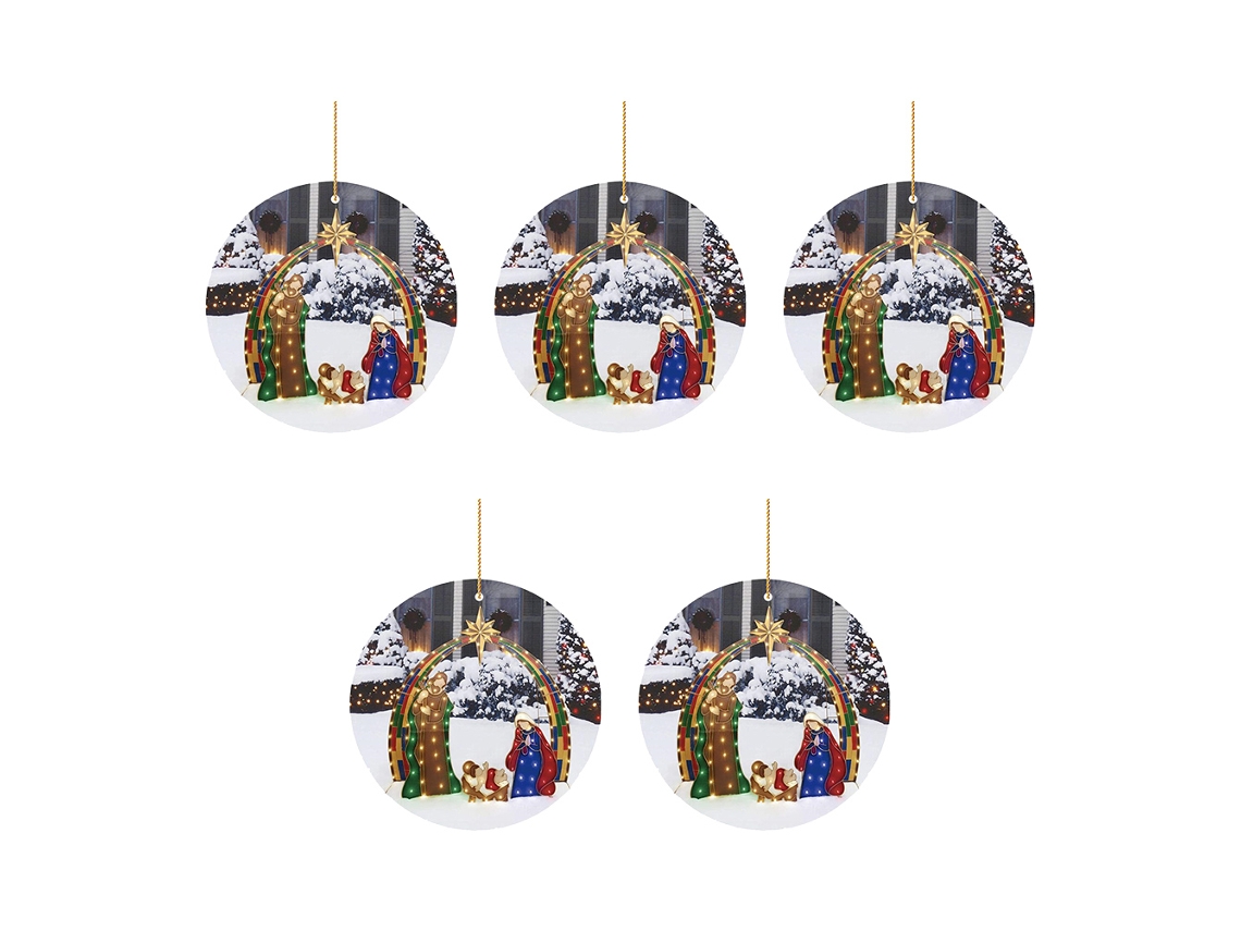 Decoração de Natal com Presépio em Madeira LAXISCREED