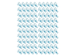100 Pinças De Pasta Conejo De Metal Huecas Bonitas Y Fuertes Para Papeles Y Ropa Azul