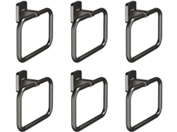 Conjunto De 6 Porta-toalhas Quadrados Modernos Com Design