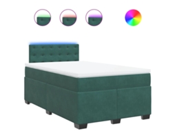 Box Spring Bed, Box Spring Beds Vidaxl Verde Veludo (120 X 200 Cm)